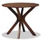 Baxton Studio Lore Modern and Contemporary Grey Fabric and Walnut Brown Finished Wood 5-Piece Dining Set 174-9879-10891-Zoro - alternate 8